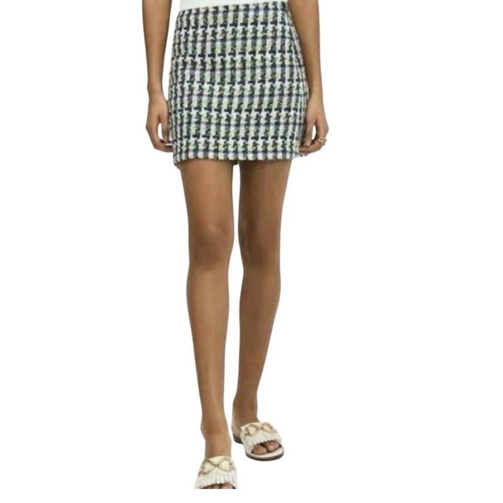 $298 Kate Spade Womens Multicolor Pop Tweed Mini SKIRT Decorative‎ Size 4